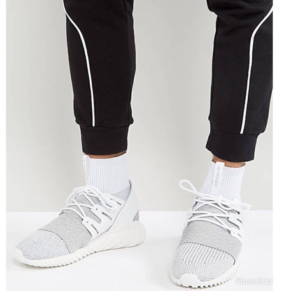 adidas Originals Tubular Doom Primeknit Trainers In Grey BY3553 Sneakers